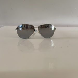 Kate Spade BETHANN mirror lense aviators silver 57-13-135